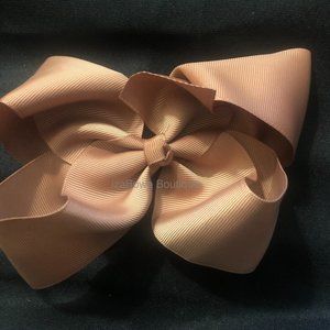 Brown 6" Boutique Bow  -kids-  4B2331  Handmade NWT Boutique